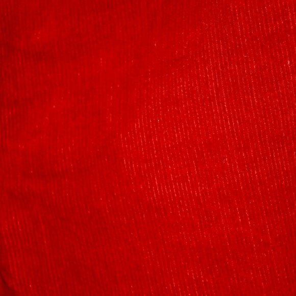 H&M Red Corduroy High Rise Flare Pants Trousers Women's Size 8 - Picture 5 of 5